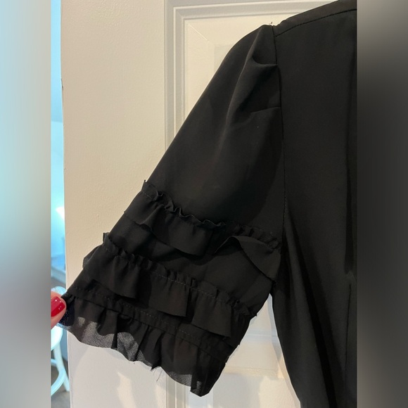 *ETOPHE’ STUDIOS* BLACK WRAP MAXI DRESS- SIZE SMALL - Picture 5 of 8